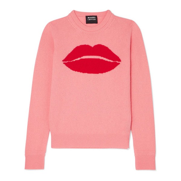 Mia Lip Intarsia Wool Sweater from Markus Lupfer