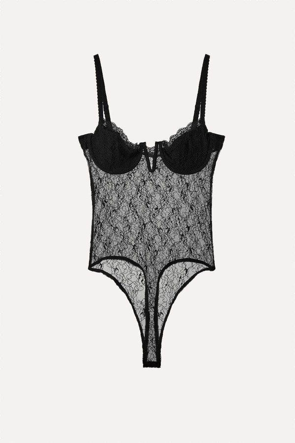 Combined Lace Bodysuit from Zara