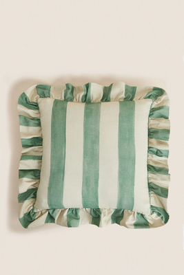 Pure Cotton Striped Cushion from M&S
