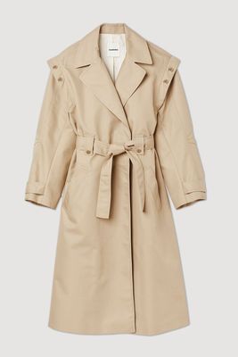Trench Coat With A Wide Collar from Sandro