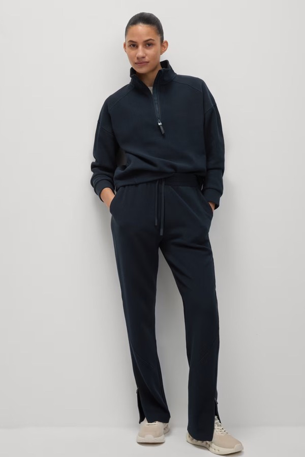 Rib High Waisted Tapered Joggers from Marks & Spencer