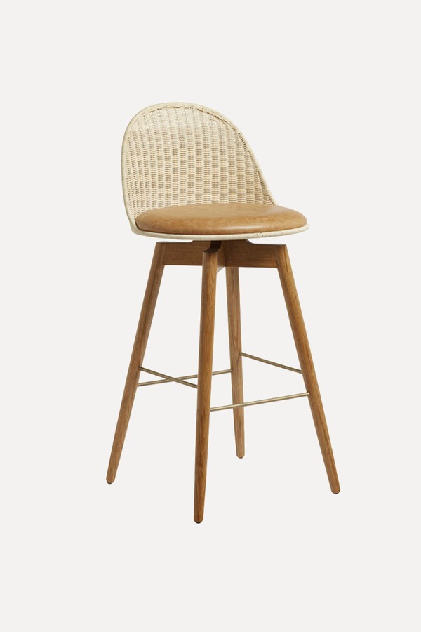 Rotan Bar Stool from OKA