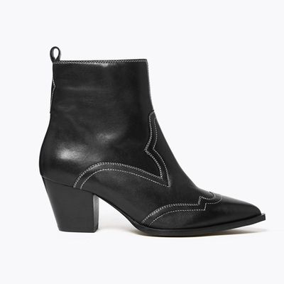 Leather Western Ankle Boots from Marks & Spencer