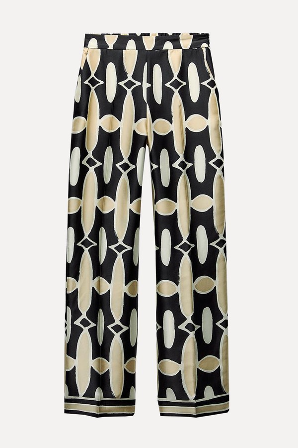 Geometric Print Trousers from Zara