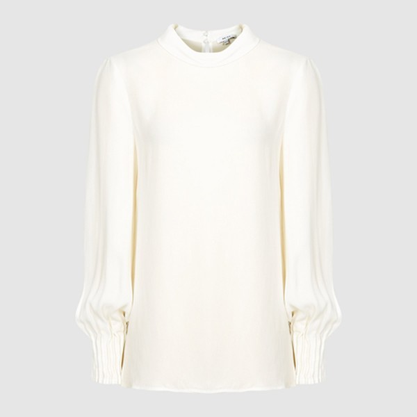 Adina High Neck Blouse from Reiss