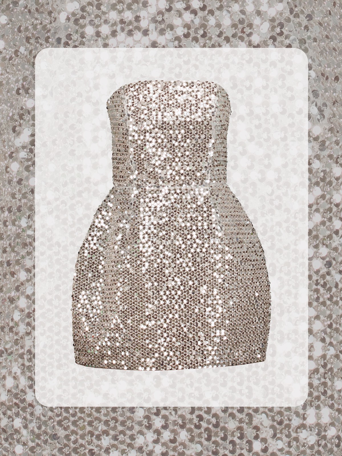 Sequin Embellished Mini Dress