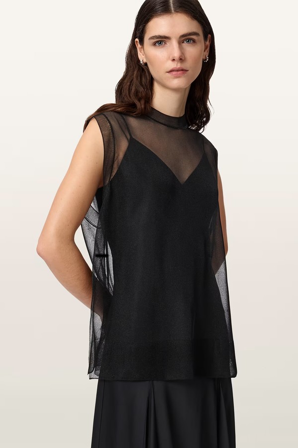Ava Sleeveless Satin Midi Dress