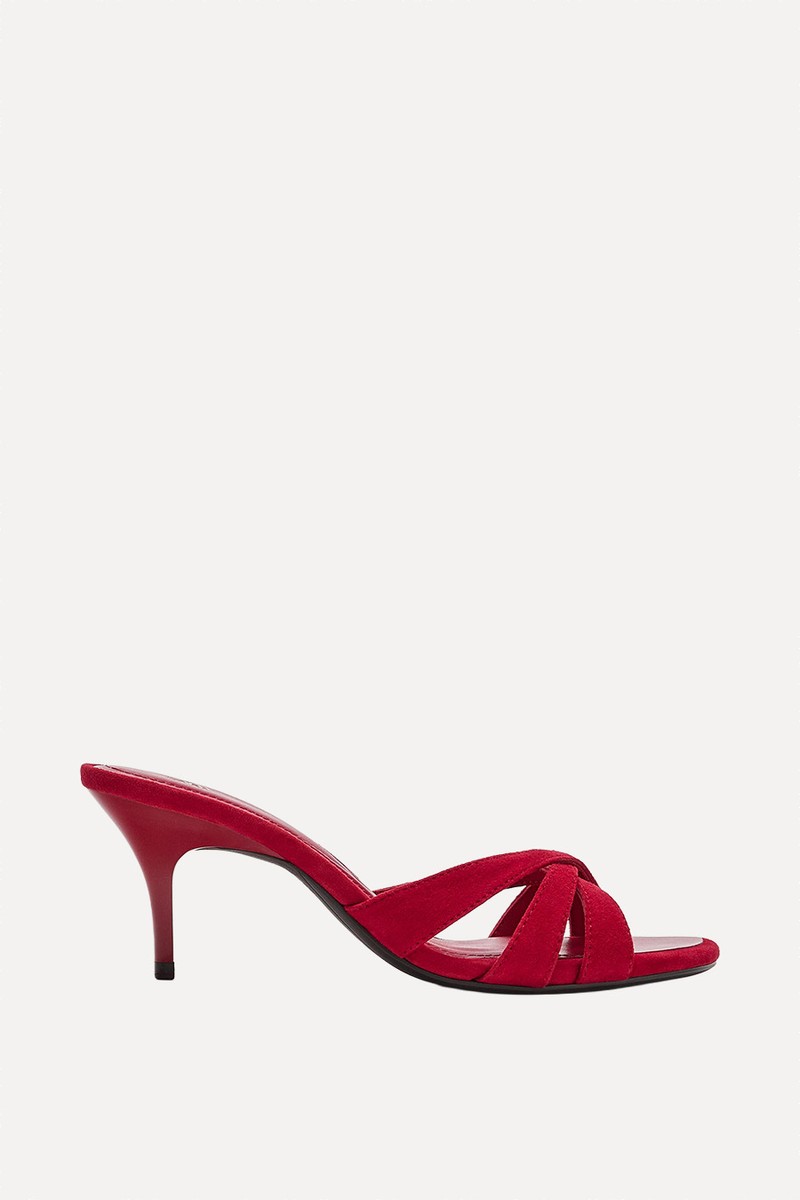 Leather High-Heel Sandals from Zara