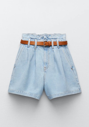 Belted Bermuda Shorts from Zara