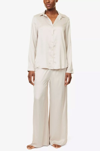 Elasticated-Waist Wide-Leg Trousers from Calvin Klein