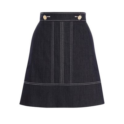 Denim A-Line Skirt