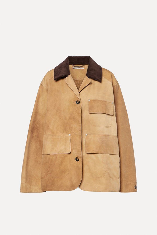 Corduroy-Trimmed Cotton Field Jacket from Stella Mccartney
