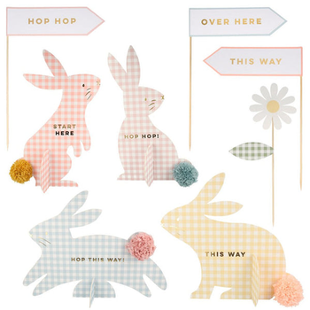 Gingham Bunnies Egg Hunt Kit from Meri Meri