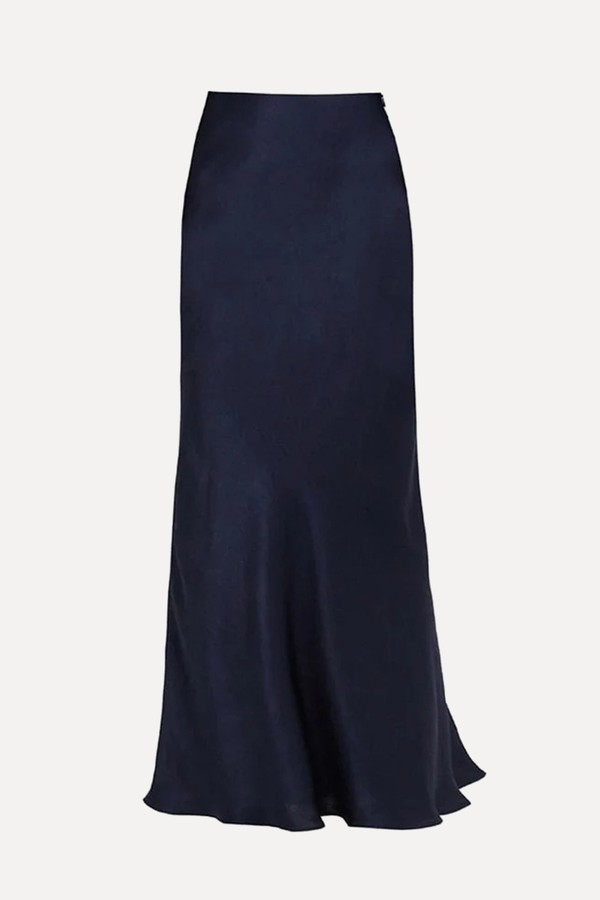 Adele Night Blue Midi Skirt from Wolflamb