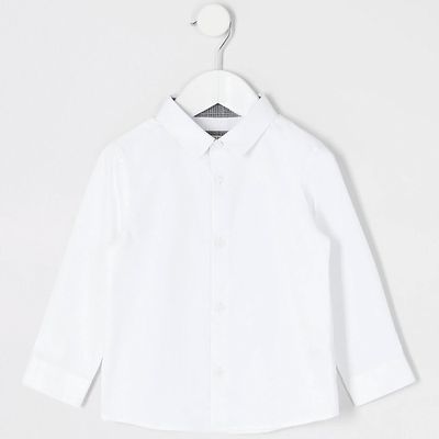 White Long Sleeve R Shirt