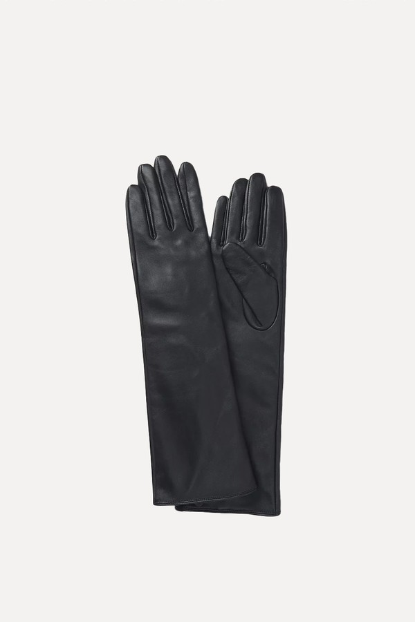 Dents Long Leather Gloves