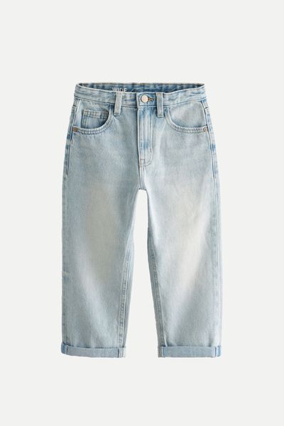 Mid Blue Wide Fit Denim Jeans 