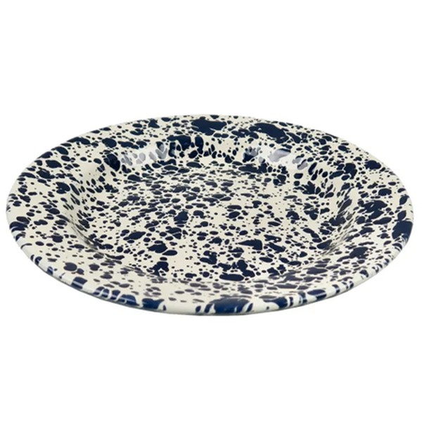 Enamel Splatterware Dinner Plate from Crow Canyon Home