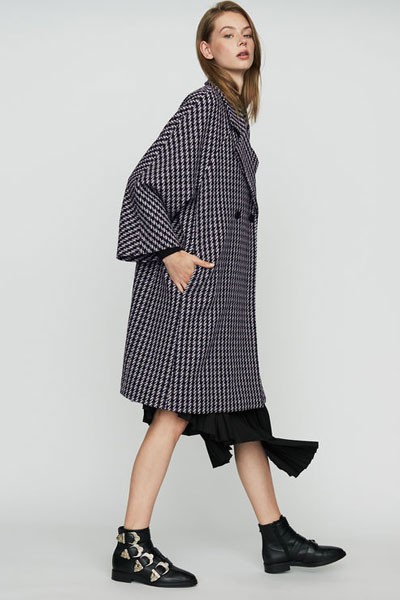 Oversize Coat With Double Button Closure from Maje