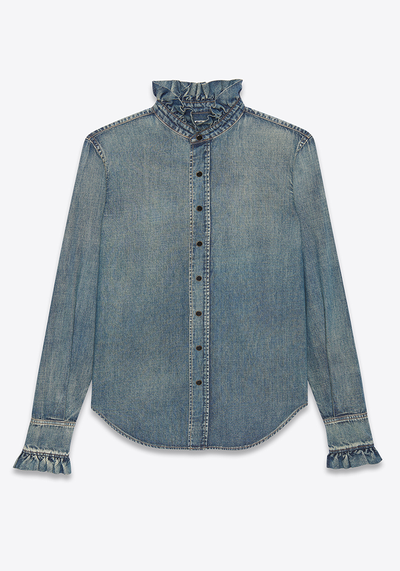 Long Sleeve Denim Shirt from Saint Laurent