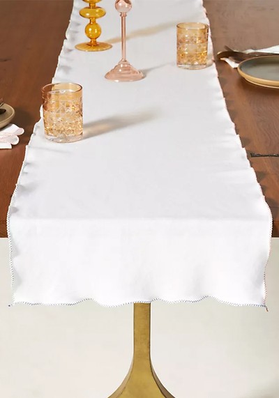  Lettuce-Edge Table Runner from Anthropologie 