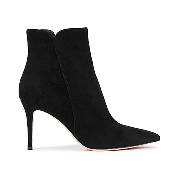 Camoscio 85 Black Suede Ankle Boots from Gianvito Rossi
