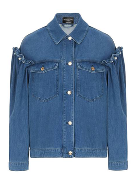 Brennon Organic Cotton Denim Jacket Faded Jeans from Mother Of Pearl