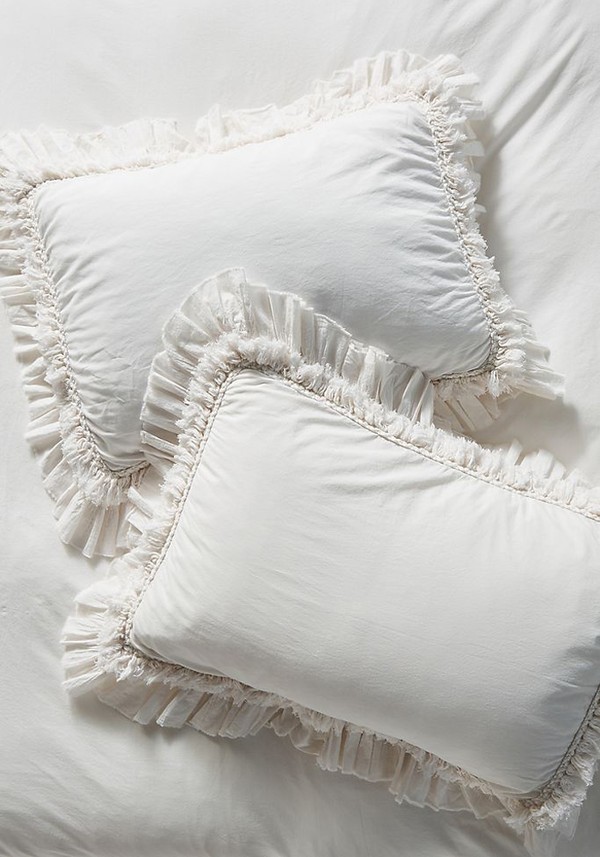 Set of 2 Washed Percale Adina Pillowcases