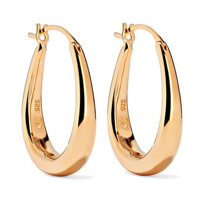 Small Egg Hoop Earrings from Sophie Buhai