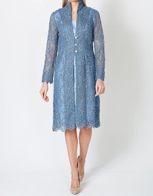 Blue Rome Embroidered Tule Westminster Coat from Favourbrook