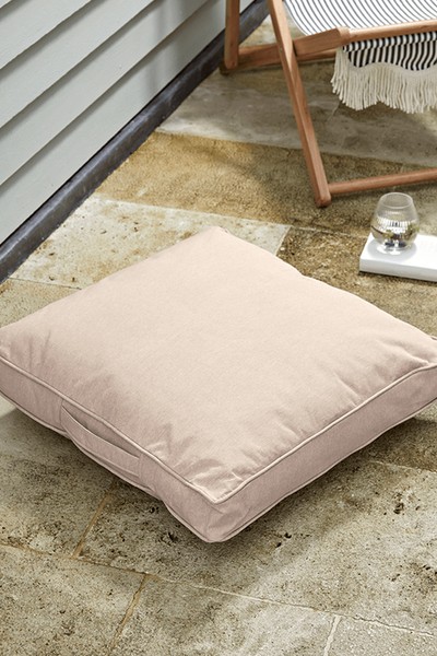 Indoor Outdoor Square Floor Cushion from Cox & Cox