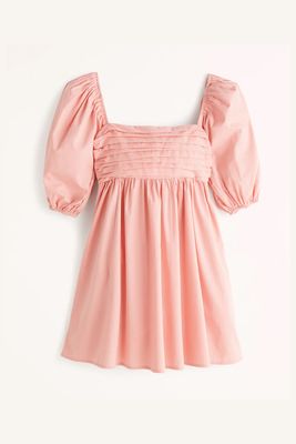 Ruched Bodice Puff Sleeve Mini Dress from Abercrombie & Fitch