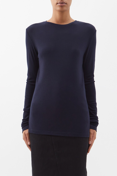 Long-Sleeved Organic-Wool T-Shirt from Raey