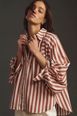Pilcro Oversized Batwing Cotton Shirt  from Anthropologie