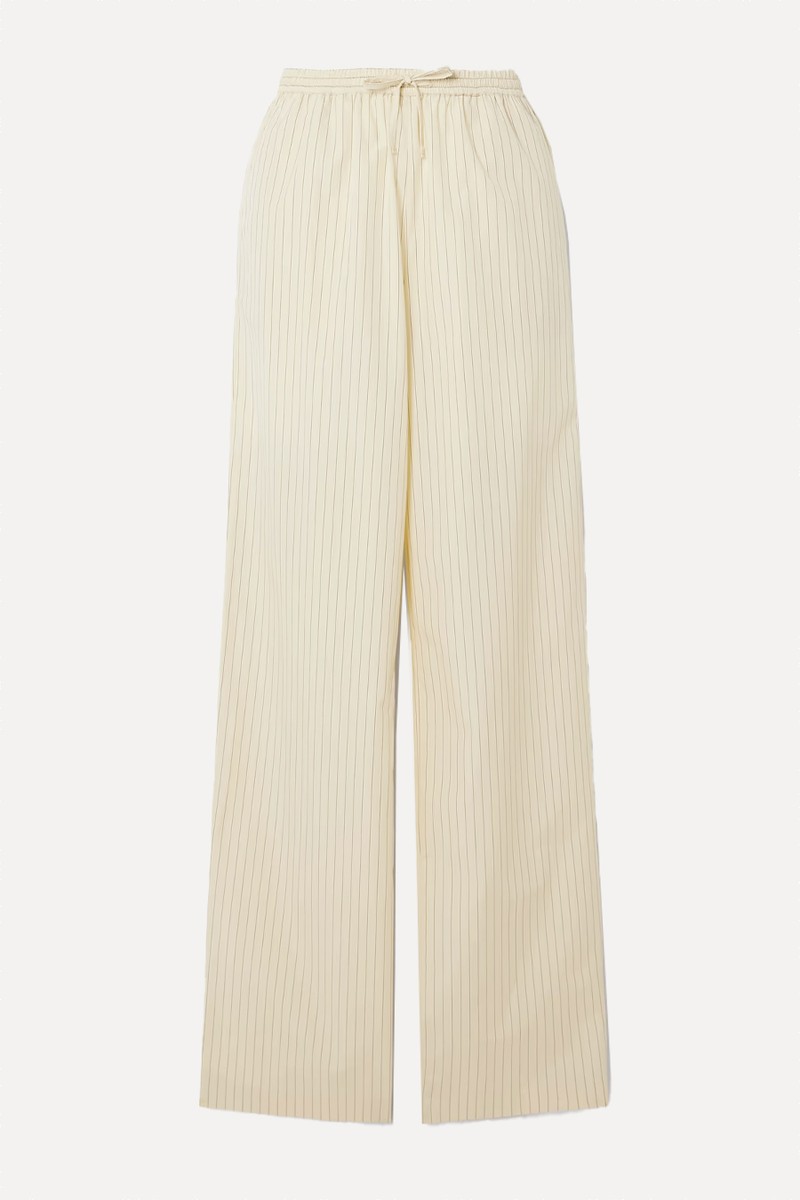 Sero Striped Cotton-Poplin Drawstring Pants from LouLou De Saison