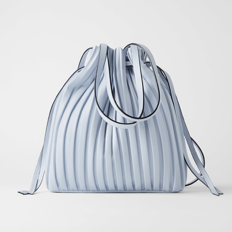 Pleated Bucket Bag from Zara
