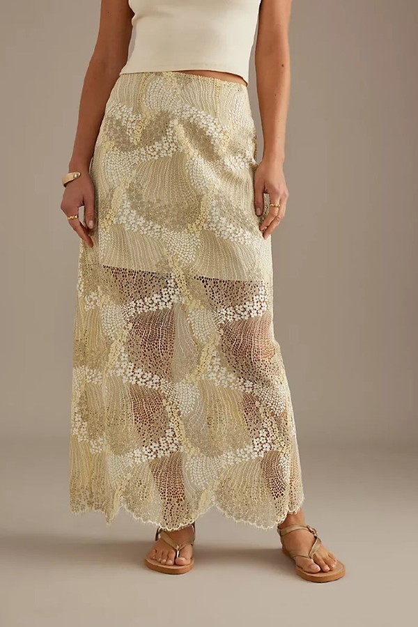 Felica Lace Maxi Skirt from Selected Femme