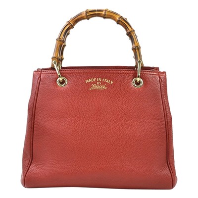 Bamboo Leather Handbag from Gucci