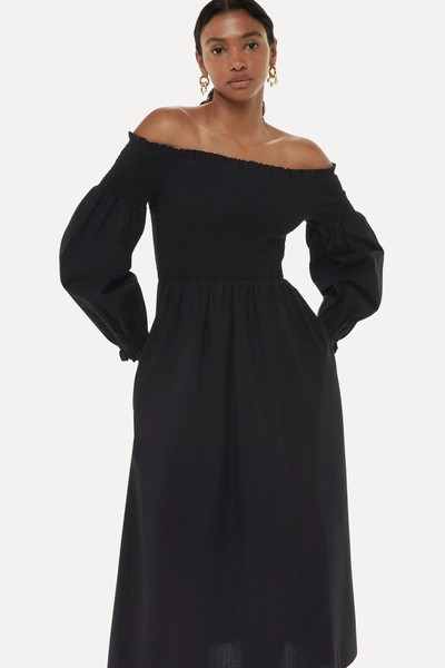 Clara Bardot Poplin Dress from Whistles