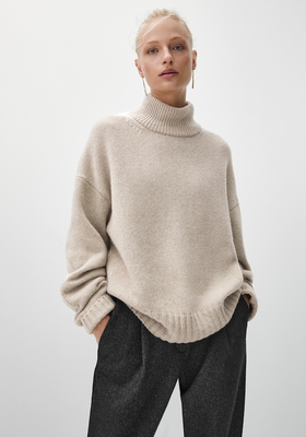 Wool Sweater With Elbow Patches from Massimo Dutti