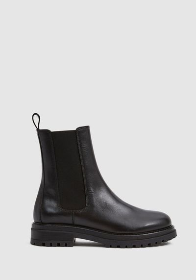 Thea Boots Leather Pull on Chelsea Boots