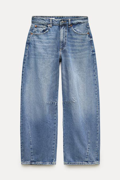 Trf Baggy Balloon Mid-Rise Jeans from Zara