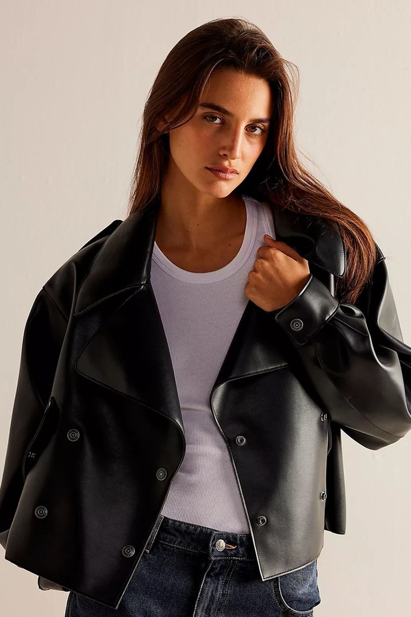 Alexis Vegan Leather Jacket from We The Free By Free People