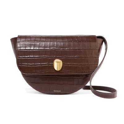 Croc-Effect Leather Shoulder Bag from Wandler