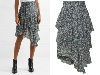 Jeezon Tiered Printed Georgette Skirt from Isabel Marant
