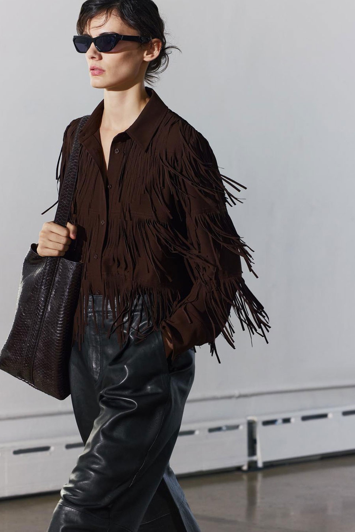 Maxi Fringe Shirt from Zara