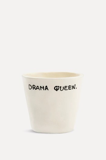 Drama Queen Ceramic Espresso Cup from Anna + Nina