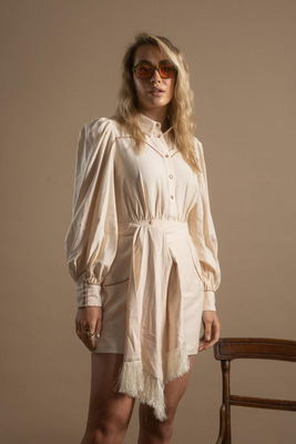 Long Sleeve Shirt Dress from C Meo Collective