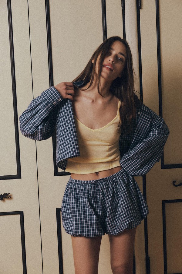 Check Pyjama Shirt from ZARA