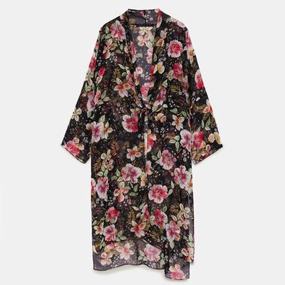 Floral Print Kimono from Zara